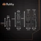 Ruhhy 26133 Pipe Cleaning Hose with Adapters, 20m, Black