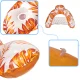Inflatable Floating Chair with Cup Holders, Orange