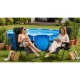 Sofotel Chillwell Folding Garden Lounger with Cushion, Black