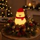 Silicone LED Night Light Snowman, USB, 3 Modes, Hanging