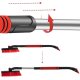 Iso Trade Xtrobb 24821 Telescopic Car Snow Brush and Ice Scraper, Black/Red