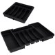 Expandable Cutlery Drawer Organizer, Adjustable Utensil Tray, Black