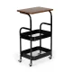Metal Rolling Cart Shelf ModernHome with Tabletop 3 Tier