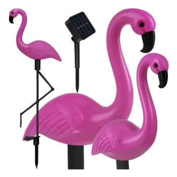Gardlov Flamingo Solar Garden Lights, 3 pcs