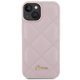 Guess iPhone 15 Case Quilted Metal Logo, Pink