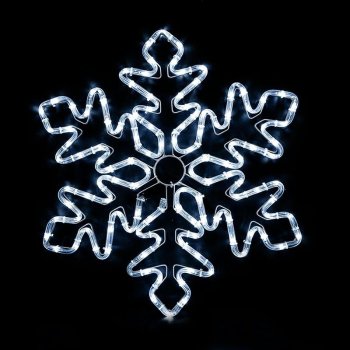 LED Snowflake Light Decoration 55 cm, Cold White