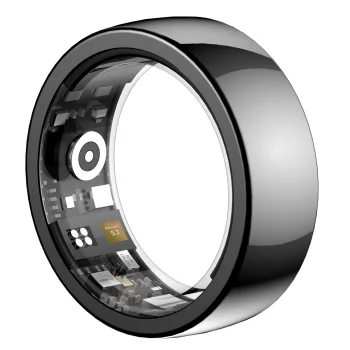 Riversong Trinity SR01 Smart Ring, Size 10 (20 mm), Black