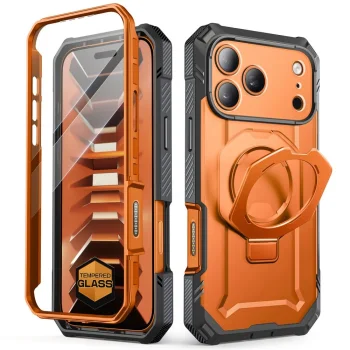 Supcase Grip Pro Mag MagSafe Case for iPhone 18 Pro Max / 17 Pro Max with Stand, Orange