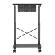 NanoRS RS430 PC Rolling Stand with Shelf, 80kg Capacity, Black
