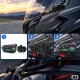 U10 2X motorcycle helmet intercom with Bluetooth and RGB, black