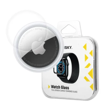 Wozinsky Watch Glass Hybrid Screen Protector for AirTag, Black