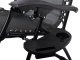 Garden Beach Deck Chair Folding Sunbed with Cup Holder, Black
