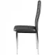 Multistore Faux Leather Dining Chairs, Set of 4, Grey