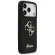Guess iPhone 17 Pro Case Silicone Big 4G Script, Black