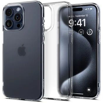 Spigen iPhone 15 Pro Case Ultra Hybrid, Frost Clear
