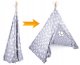 Teepee Tipi Style Kids Play Tent House Wigwam, Gray