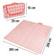 Beach Picnic Blanket Waterproof Portable Camping Mat 2x2m, Red