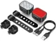 Bicycle LED Light Set Front and Rear USB Rechargeable IP65