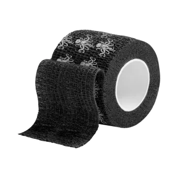 El Cartel Grip Tape for Tattoo Machines, Black with Logo, 4.5 m x 5 cm
