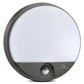 Maclean MCE291 GR LED Outdoor Lamp with Motion Sensor, 15W, 1100lm, Grey