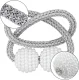 Magnetic Curtain Tieback Holder for Drapes and Sheers, Grey