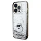 Karl Lagerfeld iPhone 14 Pro Case Liquid Glitter Choupette, Transparent