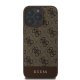 Guess 4G Bottom Stripe Phone Case Cover iPhone 16 Pro Max - brown