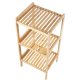 GreenBlue GB321 bambusa vannas istabas plaukts, 3 plaukti, 370x330x780mm