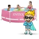 Kids Round Frame Pool INTEX 28290 244x76 cm, pink