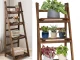 Standing Wooden Flower Stand 4 Level Bookcase