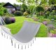 Garden Home Single Hammock with Wooden Rod and Mounting Set, 200x100 cm