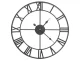 Ruhhy 01562 Wall Clock with Roman Numerals, Retro Loft 3D, 47 cm, Black