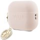 Guess GUAP23DSLGHDP AirPods Pro 2 cover pink/pink 3D Rubber 4G Diamond Charm
