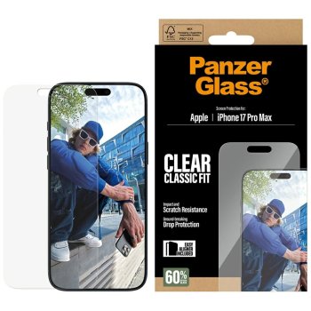 PanzerGlass Classic Fit EasyAligner Tempered Glass  iPhone 17 Pro Max