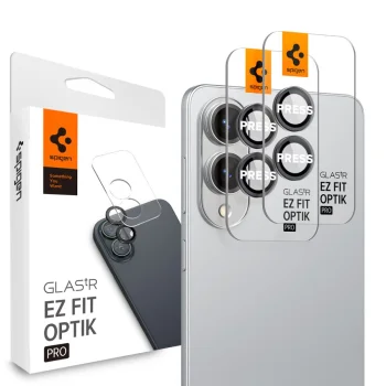 Spigen Optik Pro GLAS.TR Ez Fit Camera Protector for Samsung Galaxy S25 Edge, Black