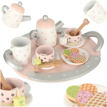 LULILO TEO Wooden Tea and Coffee Party Set for Kids