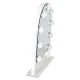 Cosmetic Makeup Mirror with 9 LED Bulbs and Touch Control, White