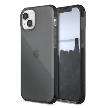 Raptic Clear Case for iPhone 14 Plus, MagSafe Compatible, Shockproof, Gray
