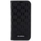 Apple iPhone 14 Pro Max 6.7\" Karl Lagerfeld Saffiano Monogram Bookcase Cover (KLBKP14XSAKLHPK), Black