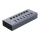Orico BT2U3-7AB 7-Port USB-A 3.0 Hub with Individual Switches - Gray