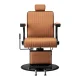 Barber Chair Gabbiano Visionerio Light Brown with Black Base