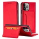 Samsung Galaxy A34 (SM-A346) Magnet Card Pouch Wallet Book Case Cover, Red