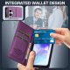 Samsung Galaxy A55 ( SM-A556B/DS ) LC.IMEEKE PU Leather Wallet Protective Book Case Cover, Purple