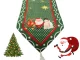 Christmas Table Runner, Green, 205x35 cm