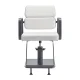 Hairdressing Chair Gabbiano Porto White with Gray Base