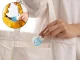 Compact Pill Puncher for Blister Packs, Blue/White