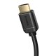 Baseus HDMI 2.0 kabelis 4K 60 Hz 3D HDR 18 Gbps 1 m, melns (CAKGQ-A01)