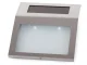 Illuminated House Number with Solar Panel and LED, Silver