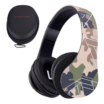 PowerLocus P2 Kids Wireless Headphones, Camouflage