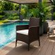 MultiGarden Garden Armchair with Cushion, Brown